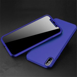 Husa pentru iPhone 12/12 Pro, 360 Coverage, Plastic, Albastru