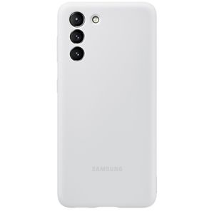 Husa de protectie telefon Samsung Silicone Cover pentru Samsung Galaxy S21, EF-PG991TJEGWW, Gri