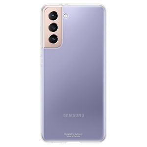 Husa de protectie telefon Samsung Clear Cover pentru Samsung Galaxy S21, EF-QG991TTEGWW, Transparent