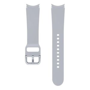 Curea pentru Samsung Galaxy Watch4/Watch 4 Classic, Sport Band, 20 mm, M/L, Argintiu