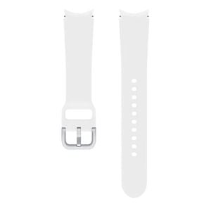 Curea pentru Samsung Galaxy Watch4 si Watch4 Classic, Sport Band, S/M, White