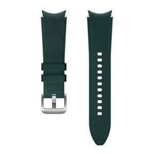 Curea pentru Samsung Galaxy Watch 4/Watch 4 Classic, Piele hibrida clasica, 20mm, M/L, Verde