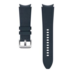 Curea pentru Samsung Galaxy Watch4 si Watch4 Classic, Hybrid Leather, M/L, Dark Blue