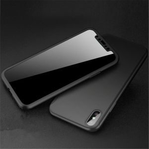 Husa pentru iPhone 12 Mini, 360 Coverage, Plastic, Negru