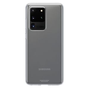 Husa de protectie telefon Samsung Clear Cover pentru Samsung Galaxy S20 Ultra, EF-QG988TTEGEU, Transparent