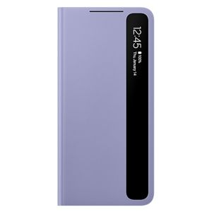 Husa de protectie telefon Samsung Smart Clear View Cover pentru Samsung Galaxy S21 Plus, EF-ZG996CVEGEE, Violet