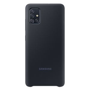 Husa de protectie telefon Samsung Silicone Cover pentru Samsung Galaxy A51, EF-PA515TBEGEU, Negru
