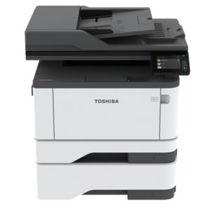 Imprimanta Multifunctionala Laser TOSHIBA e-STUDIO 409S, Monocrom, A4, Duplex, Touch Screen, Alb/Negru