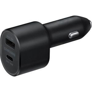 Incarcator auto, Samsung, 1xUSB, 1xType-C, Cablu de tip C, Negru