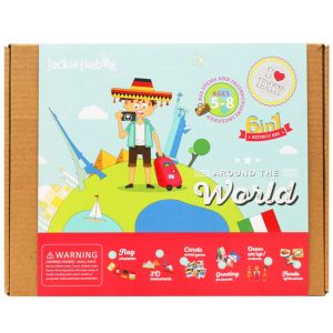 Jucarie Set creatie Jack In The Box, In jurul lumii, 6 in 1, Multicolor
