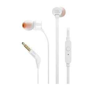 Casti In-Ear JBL T160 cu fir, Microfon, Jack 3.5 mm, Alb