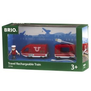Jucarie Tren de calatori reincarcabil, Brio, Multicolor