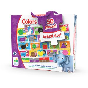 Jucarie Puzzle mare de podea, The Learning Journey, Culori si forme-ENG, Multicolor