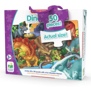 Jucarie Puzzle mare de podea, The Learning Journey, Dinozauri, Multicolor