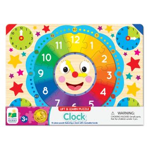 Jucarie Puzzle, The Learning Journey, Sa invatam ceasul, Multicolor
