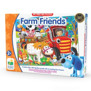 Jucarie Primul meu puzzle de podea-Animale la ferma, The Learning Journey, Multicolor