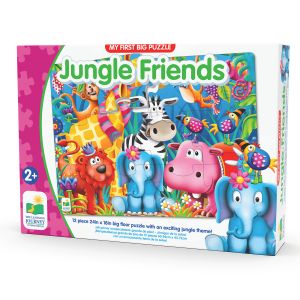 Jucarie Primul meu puzzle de podea-Animale in jungla, The Learning Journey, Multicolor