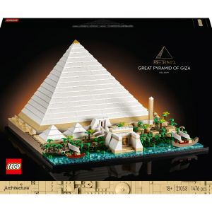 LEGO® Architecture: Marea piramida din Giza 21058, 1476 piese, Multicolor