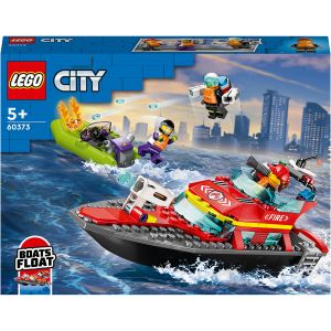 LEGO® City: Barca de salvare a pompierilor 60373, 144 piese, Multicolor