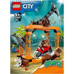 LEGO® City: Provocarea de cascadorii Atacul rechinului 60342, 122 piese, Multicolor