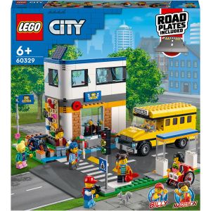 LEGO® City: O zi la scoala, 433 piese, Multicolor, 60329, Multicolor