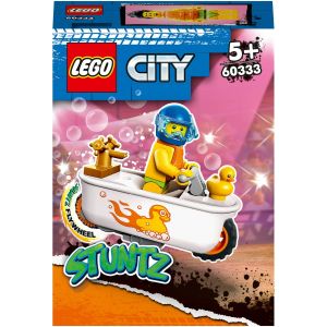 LEGOÂ® City Stuntz - Motocicleta de cascadorii cu cada 60333, 14 piese, Multicolor