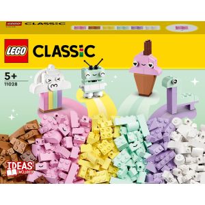 LEGO® Classic: Distractie creativa in culori pastelate 11028, 333 piese, Multicolor