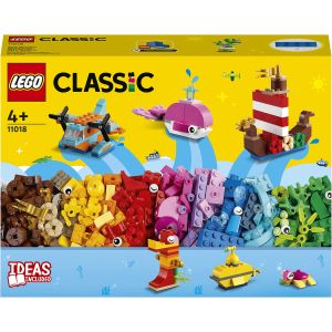 LEGO® Classic: Distractie Creativa in Ocean, 333 piese, Multicolor, 11018, Multicolor