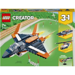 LEGO® Creator: Avion Supersonic, 215 piese, Multicolor, 31126, Multicolor