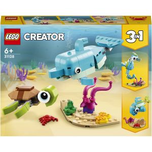 LEGO® Creator: Delfin si Testoasa, 137 piese, Multicolor, 31128, Multicolor