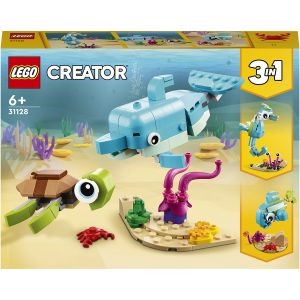 LEGO Creator: Delfin si Testoasa, 137 piese, Multicolor, 31128, Multicolor