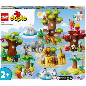 LEGO® DUPLO: Animale din intreaga lume, 142 piese, Multicolor, 10975, Multicolor