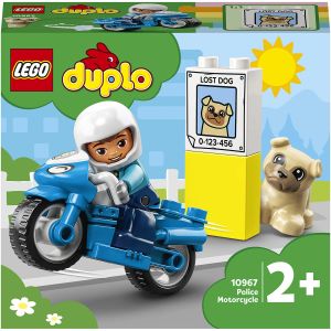 LEGO® DUPLO Motocicleta de politie, 5 piese, Multicolor, 10967, Multicolor