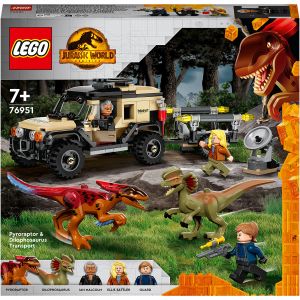LEGO Jurassic World: Transport de Piroraptor si Dilophosaurus 76951, 254 piese, Multicolor