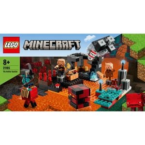 LEGO® Minecraft: Bastionul din Nether, 300 piese, Multicolor, 21185, Multicolor