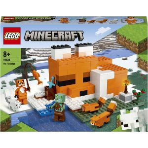 LEGO® Minecraft: Casa in forma de vulpem, 193 piese, Multicolor, 21178, Multicolor