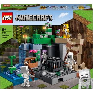 LEGOÂ® Minecraftâ„˘: Temnita cu schelete, 364 piese, 21189, Multicolor