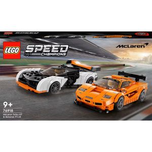 LEGOÂ® Speed Champions: McLaren Solus GT Č™i McLaren F1 LM 76918, 261 piese, Multicolor