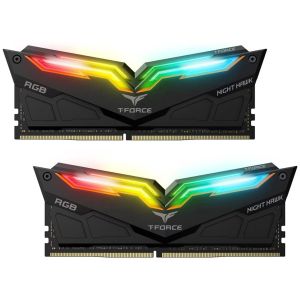 Memorie RAM Team Group T-Force Night Hawk RGB, Gen2, DDR4, 3000Mhz, 16GB, 2x8GB, CL16, Multicolor