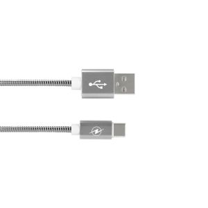 Cablu de date Goospery, USB-Lightning , 2A, Metalic, Argintiu