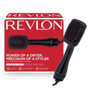 Perie electrica de par Revlon One-Step Hair Dryer & Styler, RVDR5212E2, Negru