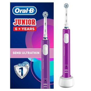Periuta de dinti electrica Oral-B Pro 400 Junior, 7600 rpm, Pulsare, Mov