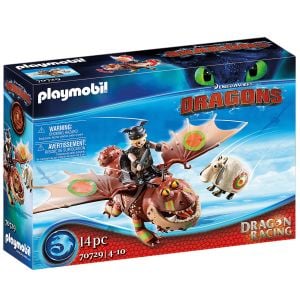 Jucarie Playmobil Dragons, Cursa dragonilor Fishleg si Meatlug 70729