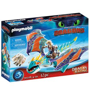 Jucarie Playmobil Dragons, Cursa dragonilor Astrid si Stormfly 70728