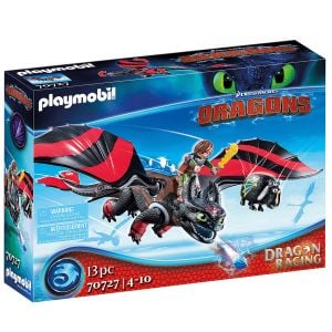 Jucarie Playmobil Dragons, Cursa dragonilor Hiccup si Toothless 70727