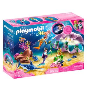 Jucarie Playmobil Magic, Sirene cu cochilie si perle luminate 70095