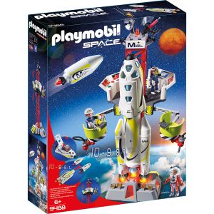 Jucarie Playmobil Space, Racheta spatiala cu lansator 9488