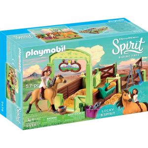 Jucarie Playmobil Spirit, Spatiu ingrijire cai-Lucky&Spirit 9478