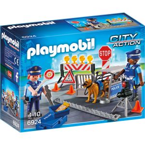 Jucarie Playmobil City Action, Blocaj rutier al politiei 6924