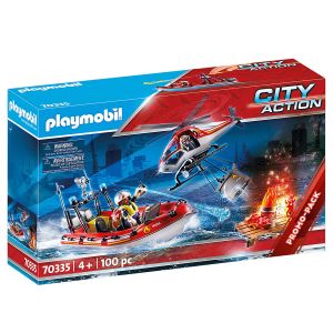 Jucarie Playmobil City Action, Misiunea de salvare a pompierilor 70335